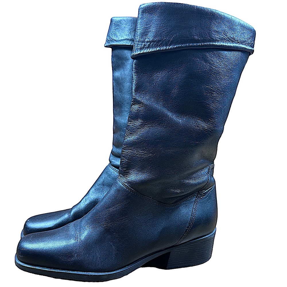 NATURALIZER: Women’s Black Leather Fit 4U System Boots - Size 9 1/2 N